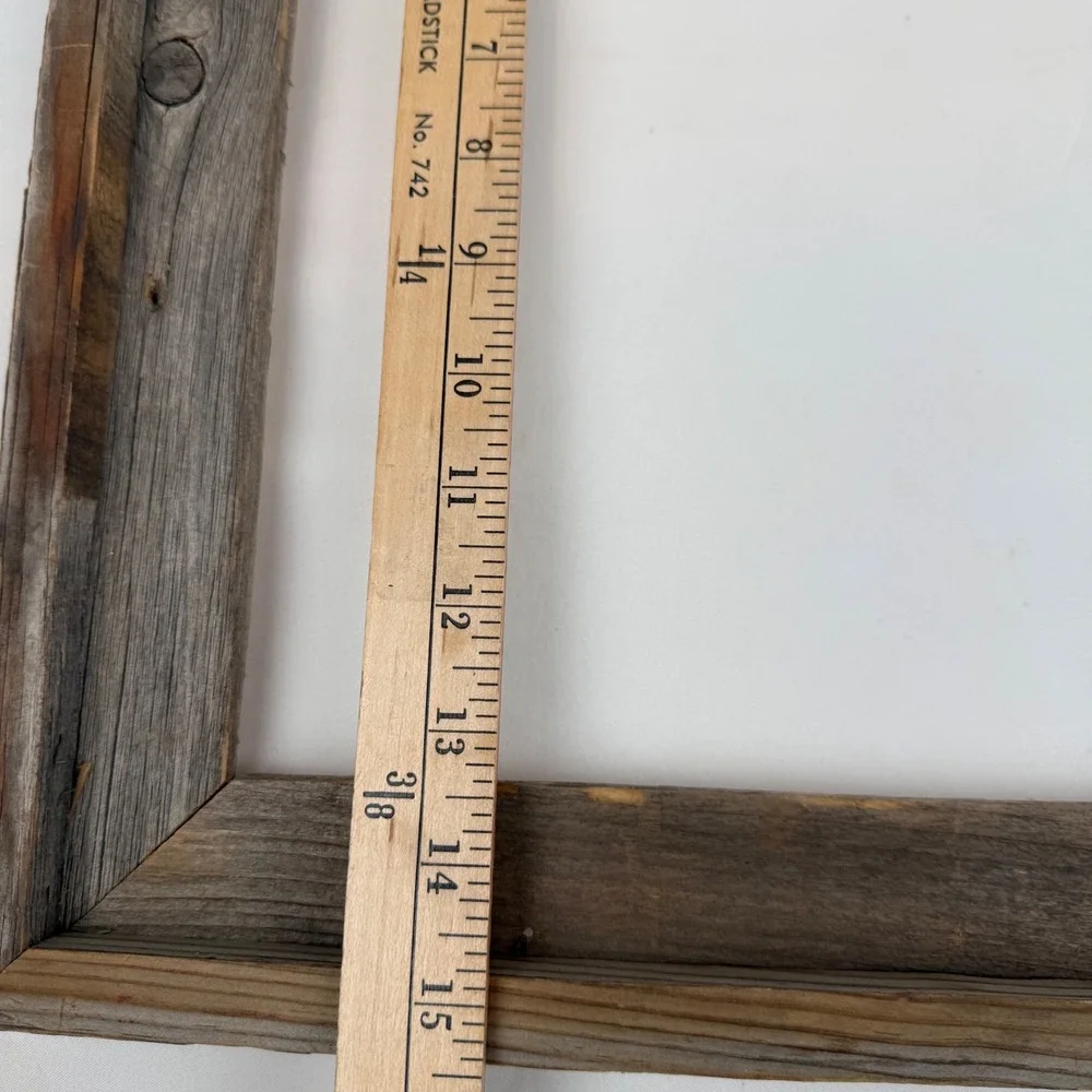 Rustic Reclaimed Barn Wood Picture Frame 14x18 Farmhouse Thee Olde Barn Yard
